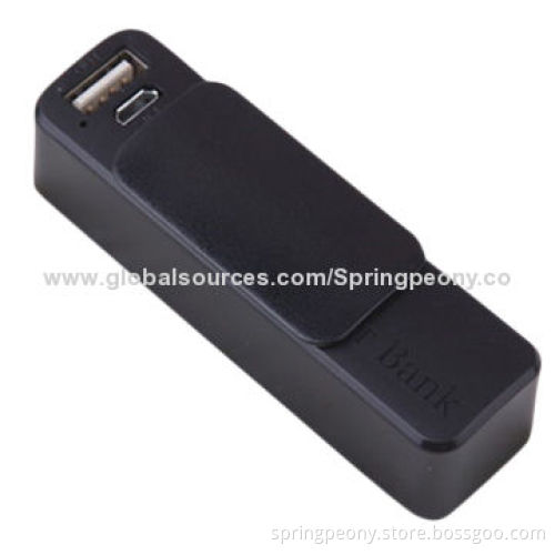 Favorite Travel Portable Cheap 2,200mAh Mobile Power Bank, Measures 91*25.5*25.5mm